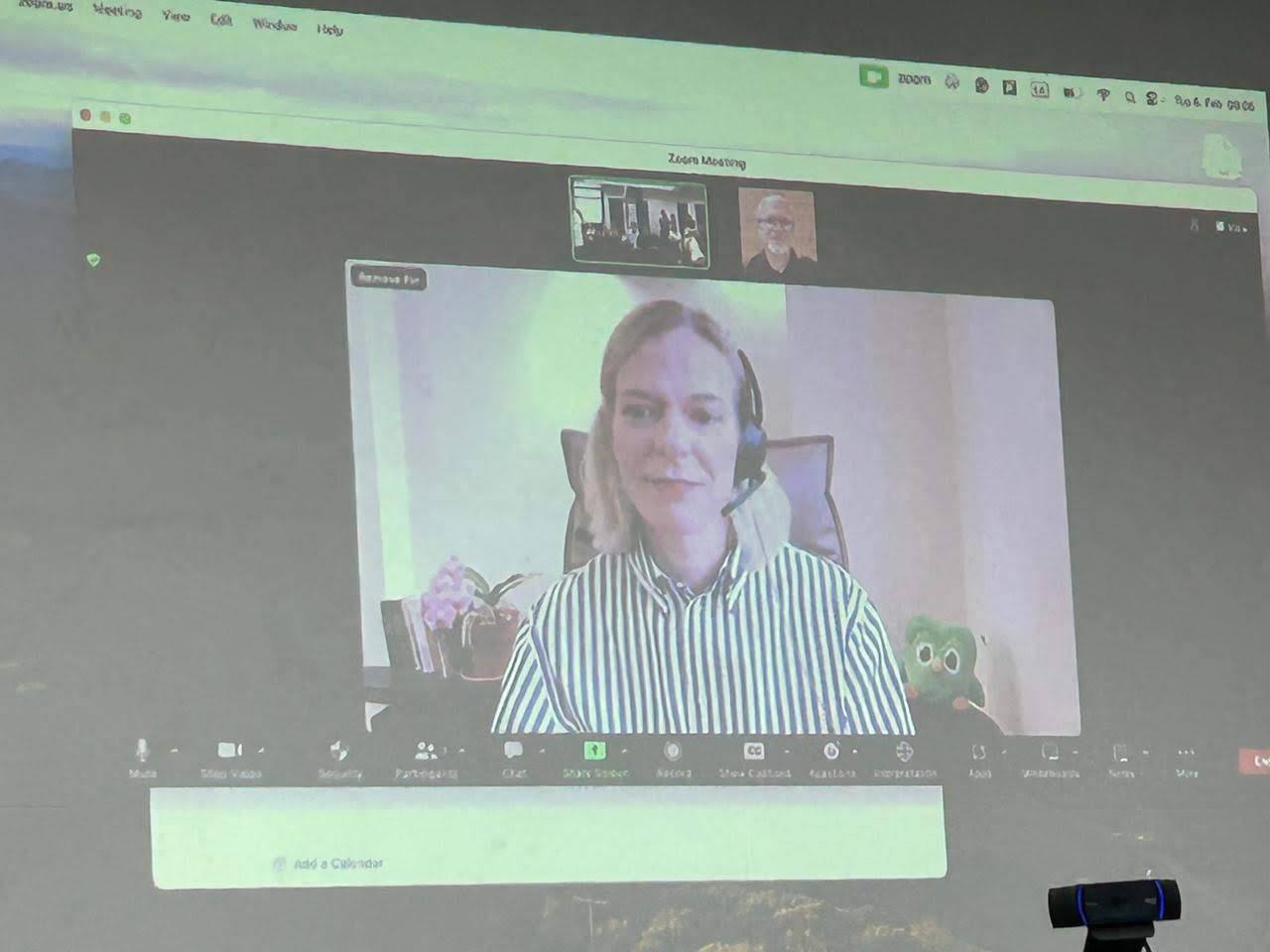 Conferencia de Janika Leoste por videoconferencia